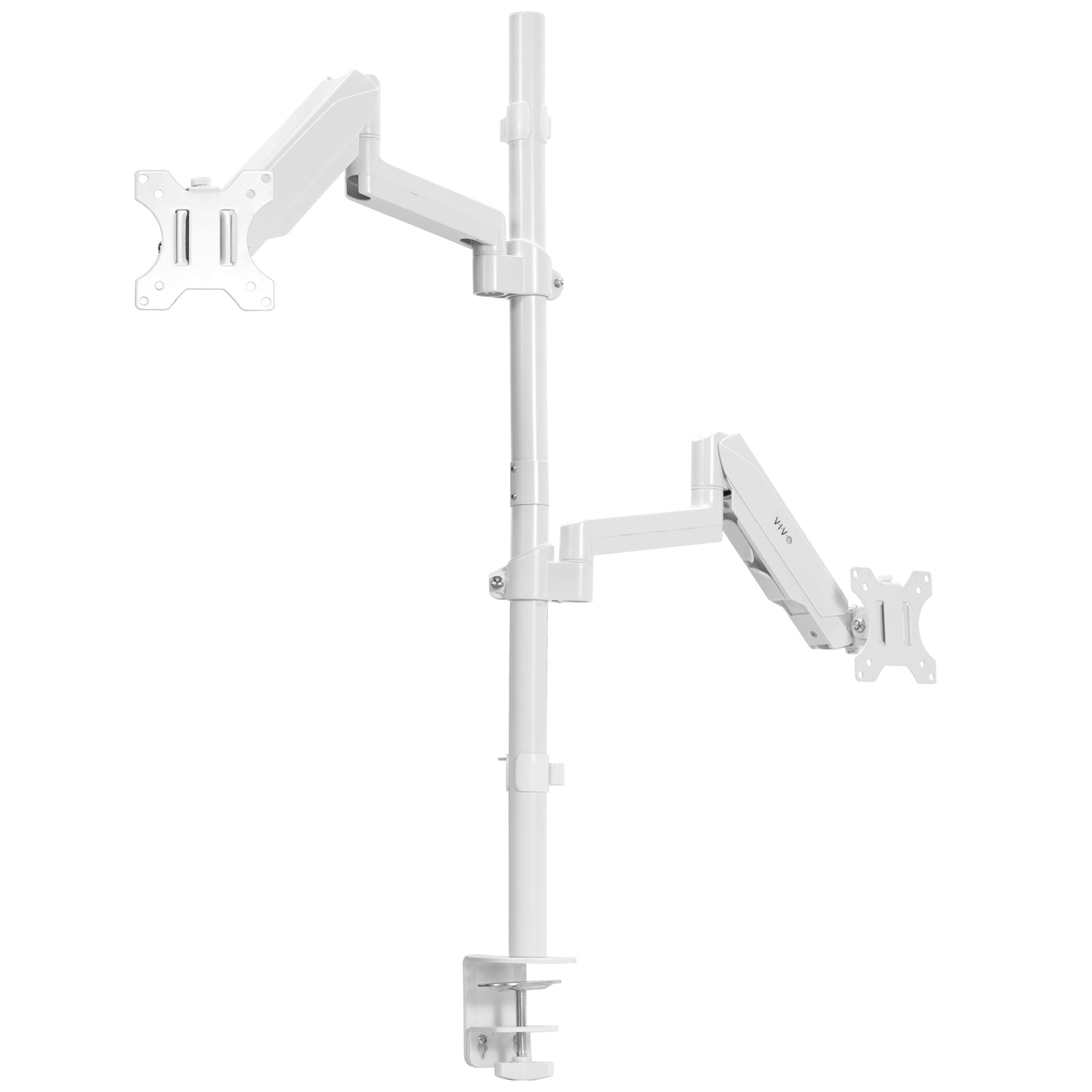 VIVO - Extra Tall Dual 17" to 32" Monitor Pneumatic Spring Sit-Stand Desk Mount - Serious Techies