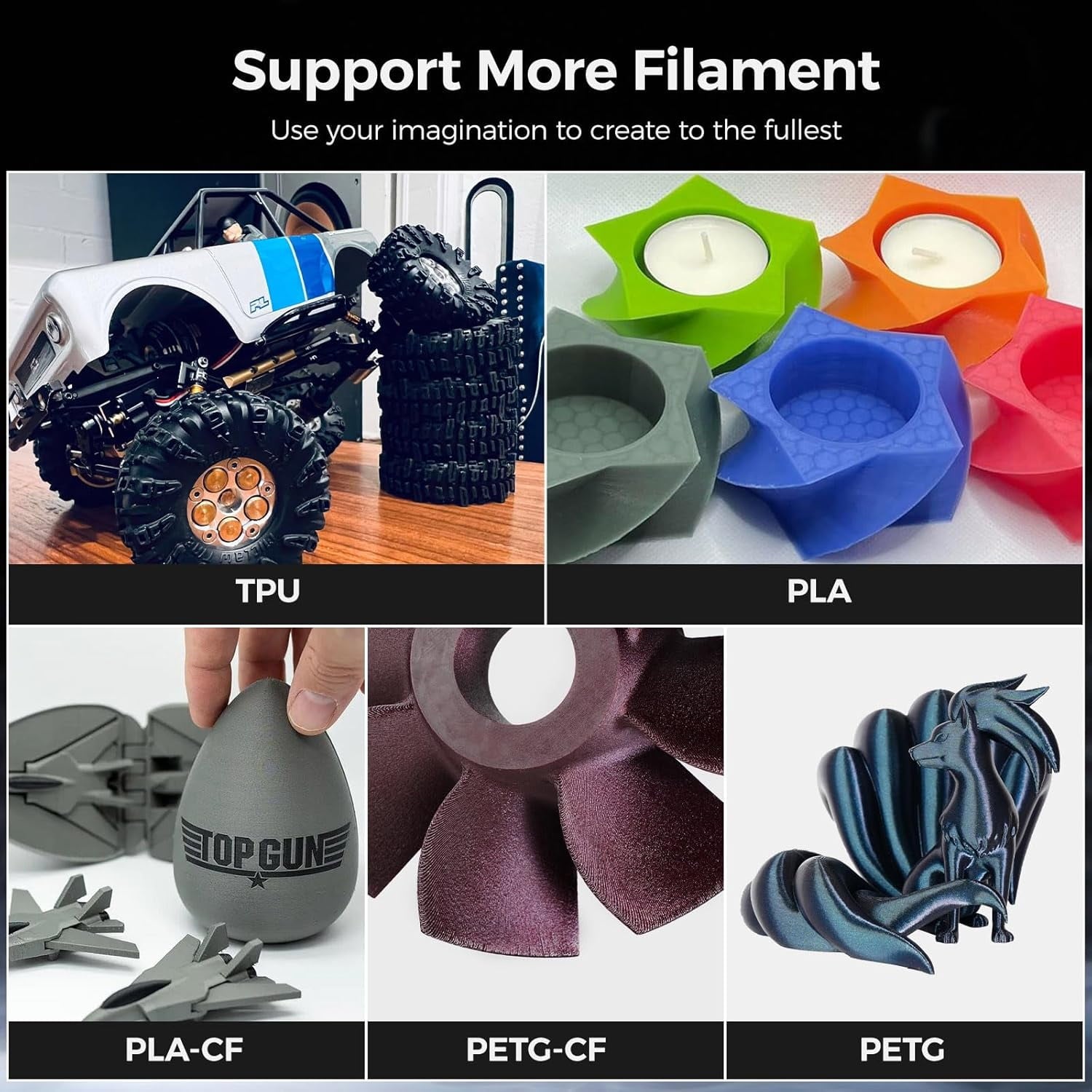 Flashforge - Adventurer 5M 3D Printer, Fully Auto Leveling & 600Mm/S High Speed Printing, Black - Serious Techies