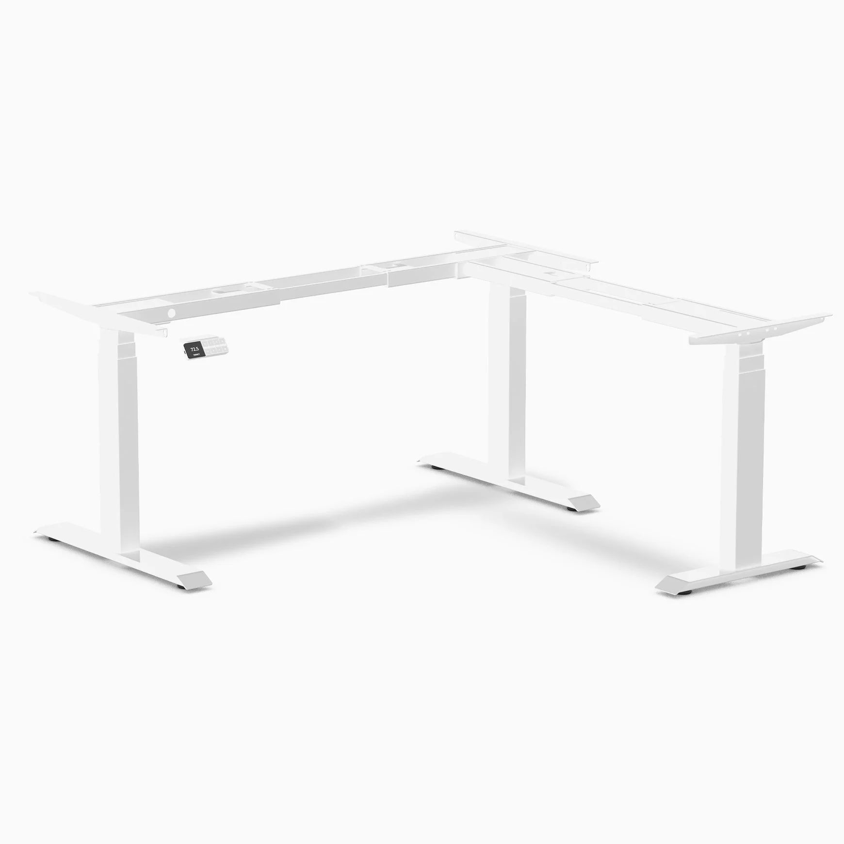 Desky - Sit Stand L-Shape Desk Frame - Matte Black - Serious Techies