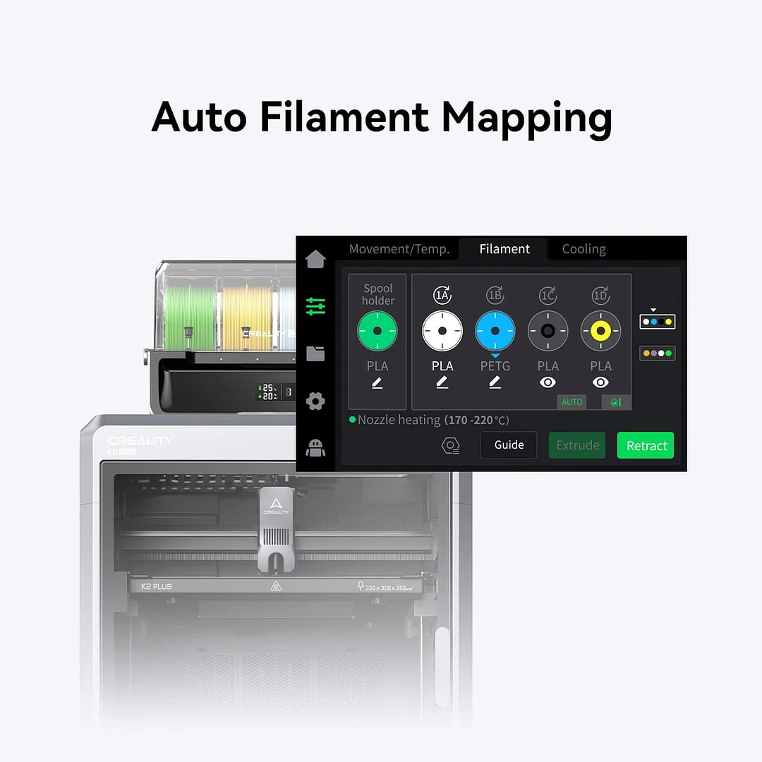 Creality - Filament System-Cfs 16 Colors Auto Filament Identification & Switch & Relay for K2 Plus - Serious Techies
