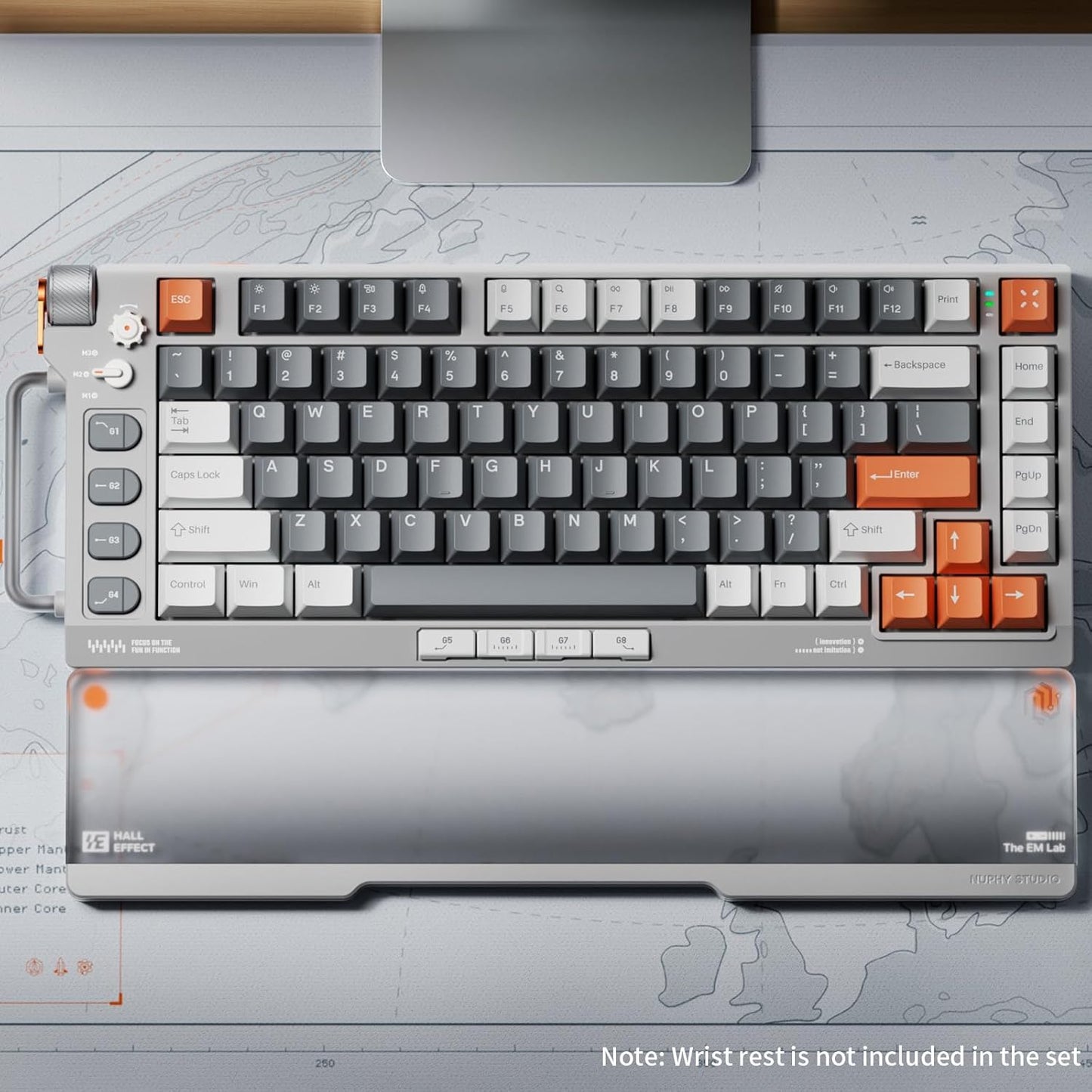 Nuphy - Field75 HE Rapid Trigger Wired Magnetic Keyboard,83 Keys,Pbt Keycaps,Hot-Swap RGB Backlit Gaming Keyboard, 75% Layout Hall Effect Keyboard with Knob,8K Hz Polling Rate-Magnetic White Switch - Serious Techies