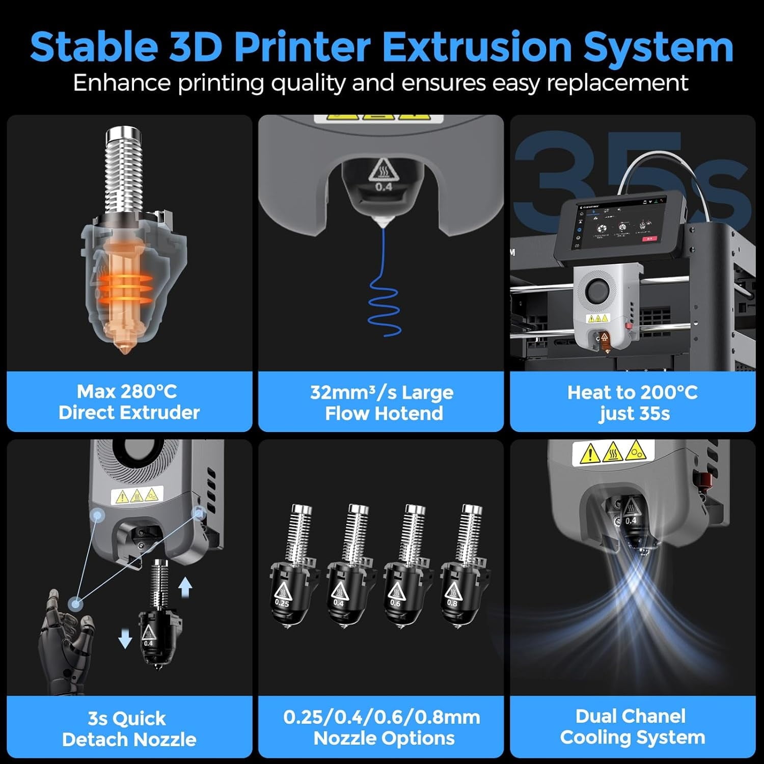 Flashforge - Adventurer 5M 3D Printer, Fully Auto Leveling & 600Mm/S High Speed Printing, Black - Serious Techies