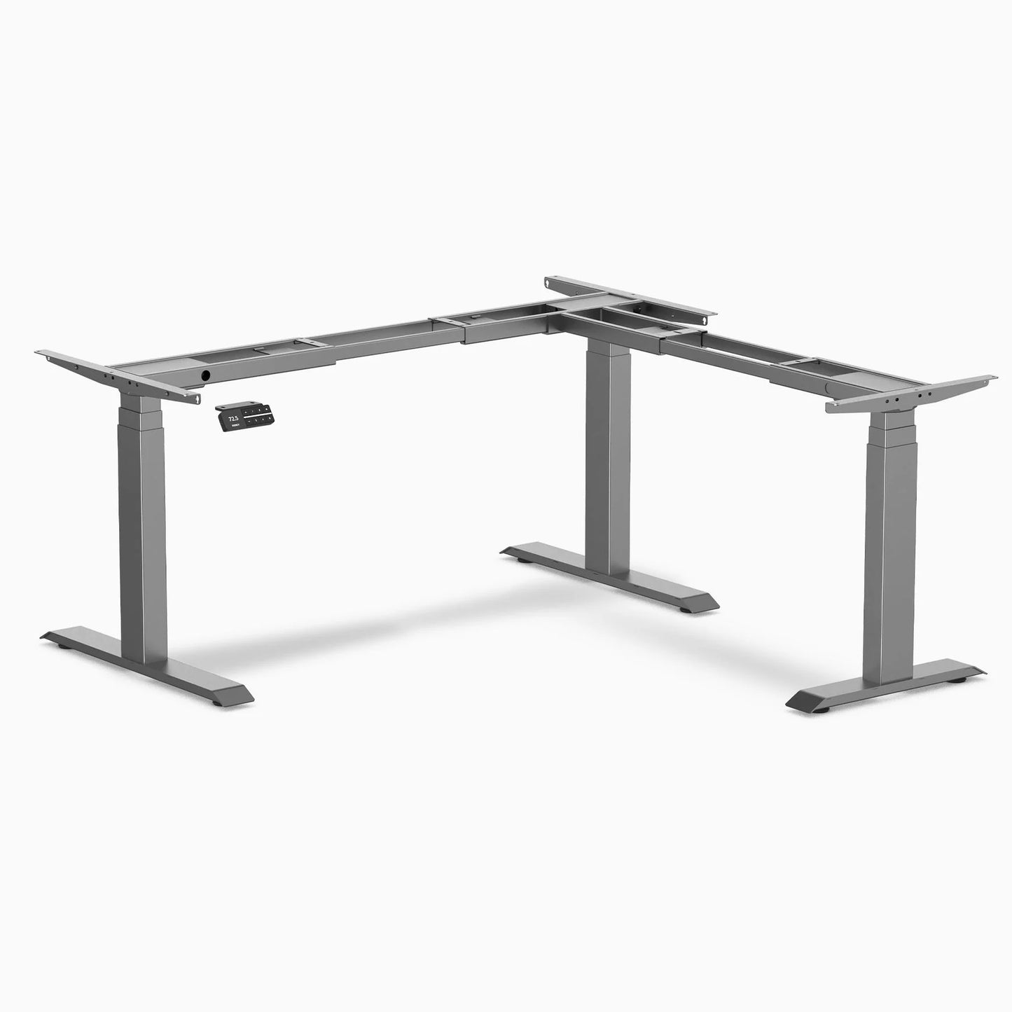 Desky - Sit Stand L-Shape Desk Frame - Matte Black - Serious Techies
