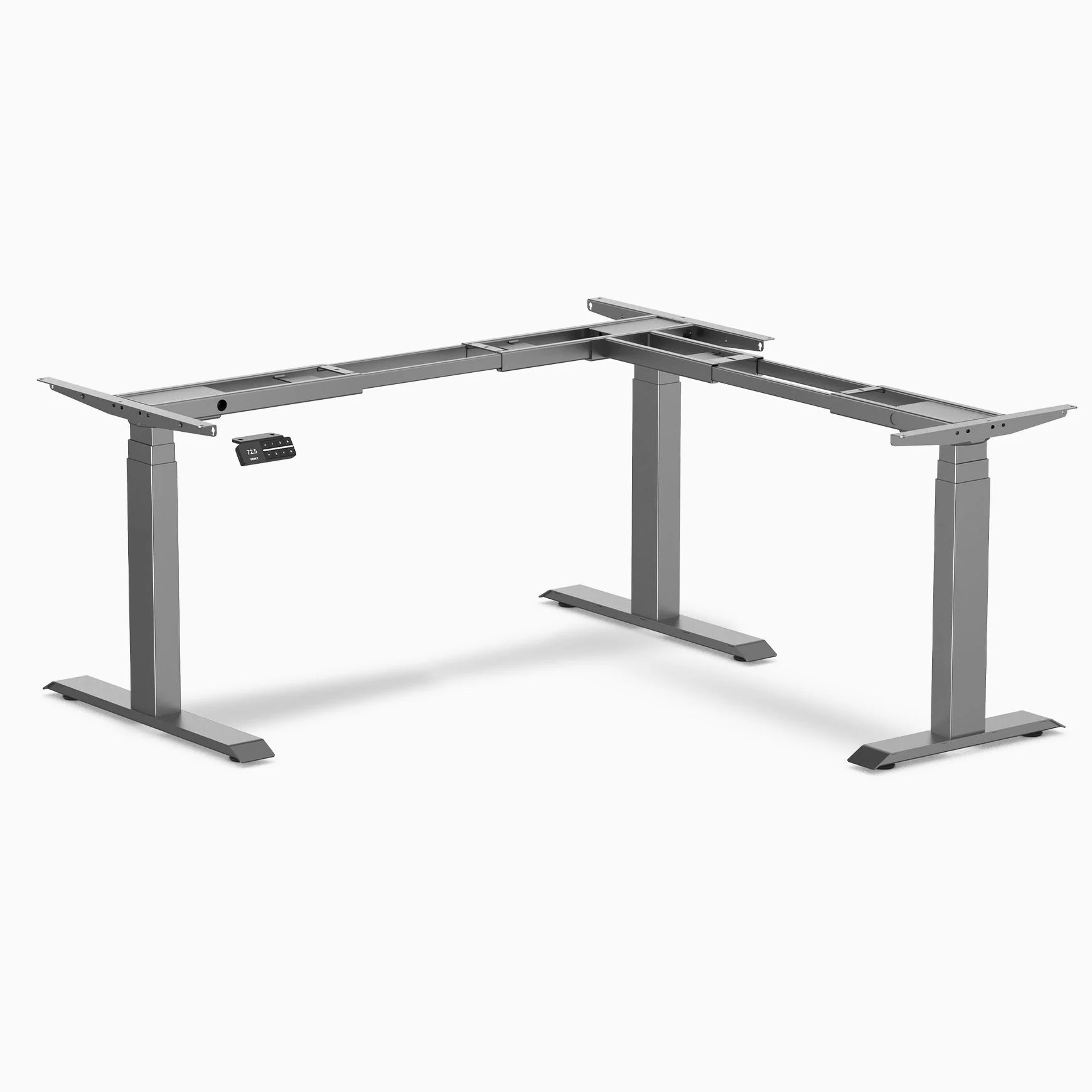 Desky - Sit Stand L-Shape Desk Frame - Matte Black - Serious Techies