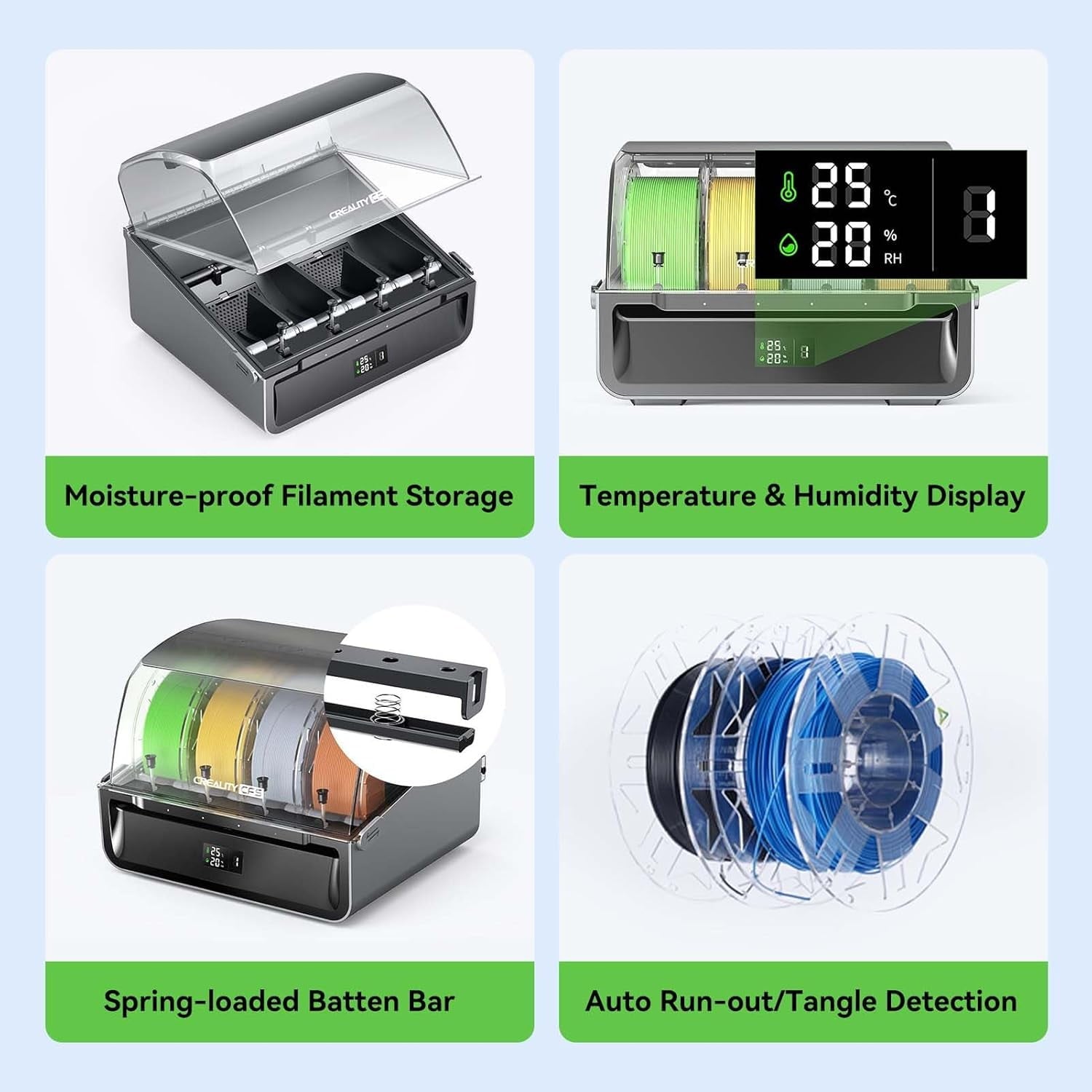 Creality - Filament System-Cfs 16 Colors Auto Filament Identification & Switch & Relay for K2 Plus - Serious Techies
