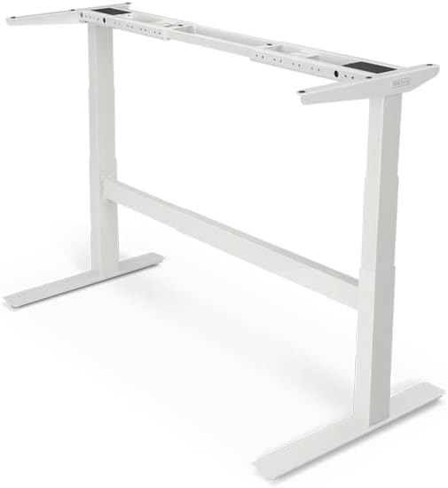 Uplift - Desk 2-Leg V2-Commercial C-Frame Height Adjustable Standing Desk Frame (Black), No Desktop, Advanced Memory Keypad, Free Wire Tray - Serious Techies