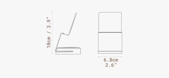 NOOE - Hand-On Tablet Stand Mobile Holder, Sturdy Wood and Aluminum Base, for up to 12 Inch Devices, WALNUT BROWN - Serious Techies