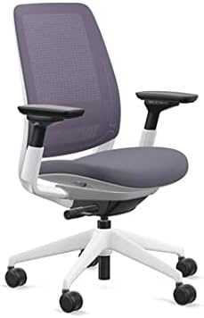 Steelcase - Series 2 Office Chair - Ergonomic Work Chair with Wheels for Carpet - with Back Support, Weight-Activated Adjustment & Arm Support - Adjustable Rolling Chairs for Desk - Graphite - Serious Techies