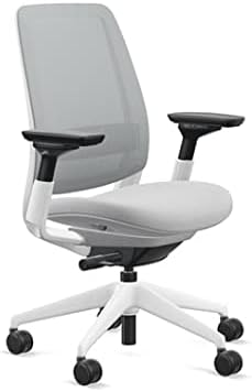 Steelcase - Series 2 Office Chair - Ergonomic Work Chair with Wheels for Carpet - with Back Support, Weight-Activated Adjustment & Arm Support - Adjustable Rolling Chairs for Desk - Graphite - Serious Techies