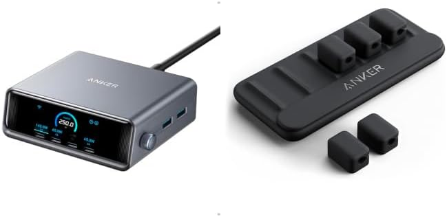 Anker - 250W Ultra-Fast 6-Port Gan Charging Station, Cable Management - Serious Techies