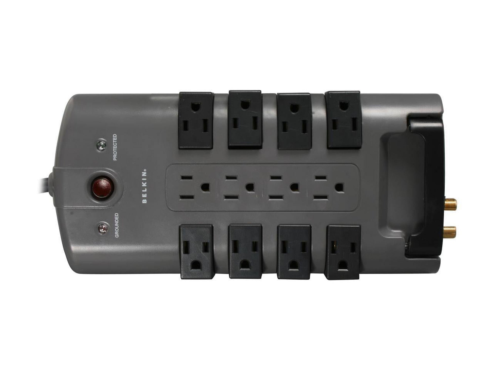BELKIN - BP112230-08 8 Feet 12 Outlets 4320 Joules Pivot-Plug Surge Protector - Serious Techies