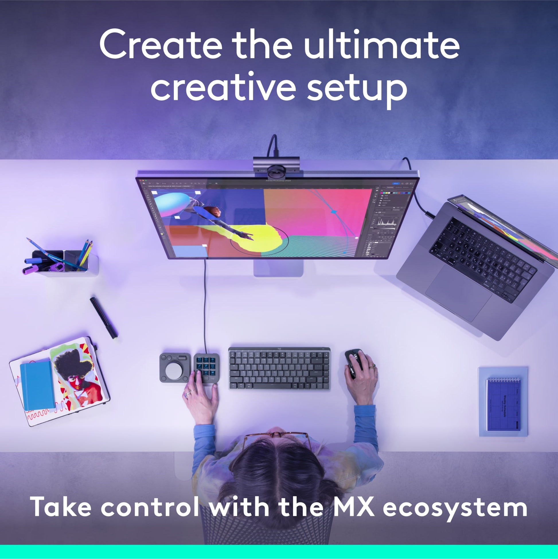 Logitech - MX Creative Console, Programmable Keypad with 9 Customizable LCD Keys and Control Dial for Graphic Design, Video Editing, Photography, Use with Adobe, Zoom, Spotify and More, Graphite - Serious Techies