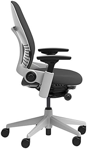 Steelcase - Leap Chair with Platinum Base & Hard Floor Caster, Black - Serious Techies