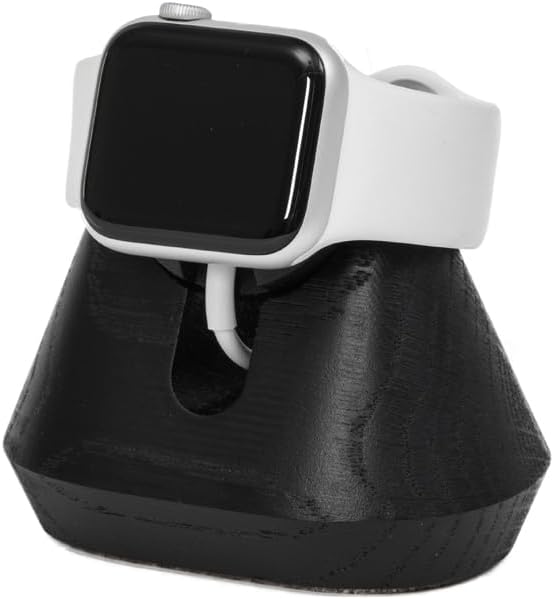 Oakywood - Watch Charger Stand – Charging Docking Station - Natural Wood – Magnetic Handle - Compatible with Magsafe Charger & All Apple Watch Models – 5.3X7.5X8.2Cm/2.1X3X3.2’ – Walnut - Serious Techies