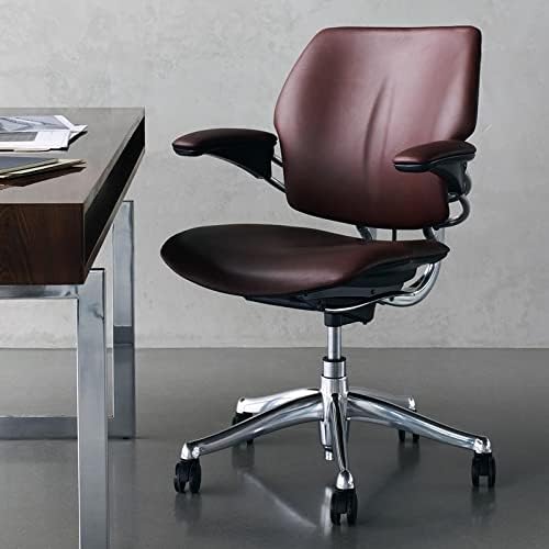 Humanscale - Freedom Office Task Desk Chair | Corde 4 Black Seat and Back | Graphite Frame | Height-Adjustable Duron Arms | Standard Foam Seat, Hard Carpet Casters, and 5" Cylinder - Serious Techies