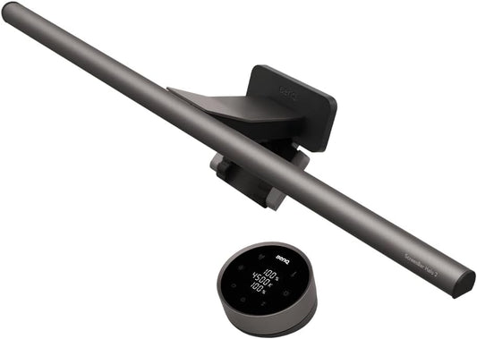Screenbar Halo 2 LED Monitor Light - Wireless Controller, Backlight, Motion Sensor, Adjustable Brightness/Color Temperature, Eye-Care Light Bar, No Screen Glare, Space Saving, USB Powered