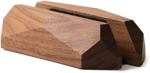 Oakywood - Vertical Laptop Stand Wood - Adjustable Wooden Dock for Desk, Compatible with All Macbook Pro, Macbook Air, Ipad, Handmade Walnut Oak Wood, Computer Stand, Laptop Holder - Serious Techies