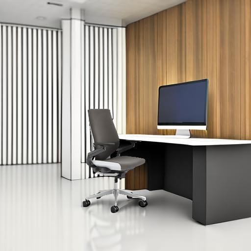 Steelcase - Gesture Office Chair - Ergonomic Work Chair with Wheels for Carpet - Comfortable - Intuitive-To-Adjust for Desk - 360-Degree Arms - Graphite Gray Fabric - Serious Techies