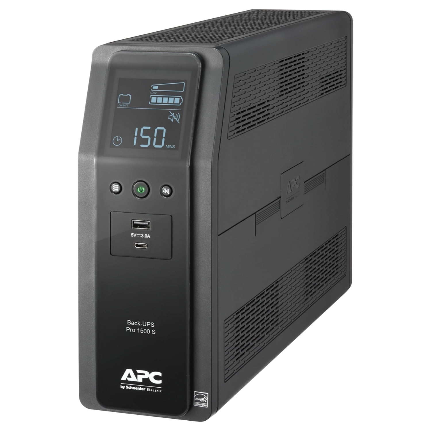 APC - UPS 1500VA 900W Sine Wave UPS Battery Backup - Black (BR1500MS2) - Serious Techies