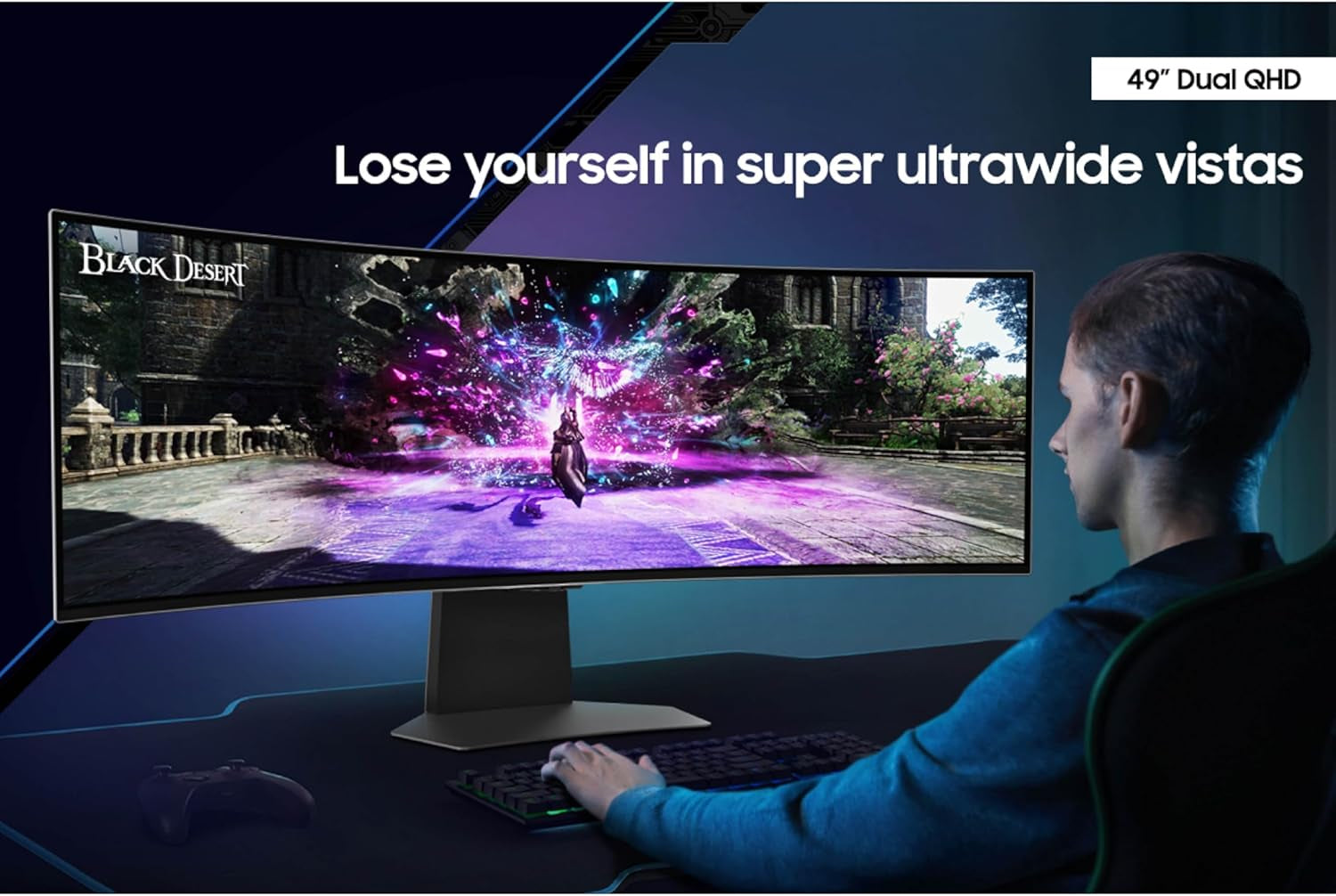 Samsung - 49" Odyssey OLED G9 (G95SC) Series Curved Smart Gaming Monitor W QD-OLED, 240Hz, 0.03Ms, AMD Freestyle Premium Pro, G-Sync Compatible, Dual QHD, Neo Quantum Processor Pro, LS49CG954SNXZA - Serious Techies