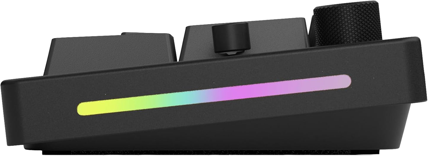 Glorious - GMMK Macro Pad - Black Mechanical Numpad - 10 Key USB Keypad - Hotswap, Programmable Volume Knob, RGB Backlit, Wired & Wireless Bluetooth- Gaming Keyboard Number Pad - Serious Techies