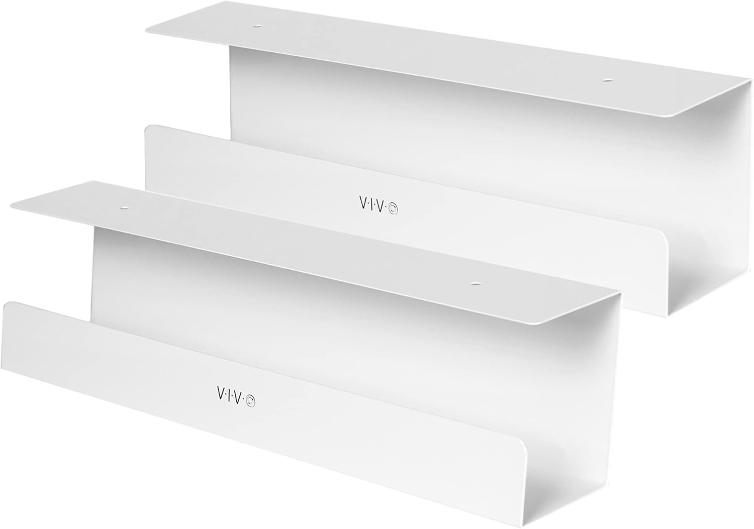 VIVO - Under Desk 17 Inch Cable Management Trays, Power Strip Holders, Cord Organizers, Wire Tamers for Office and Home, Black, 2 Pack, DESK-AC06-2C - Serious Techies