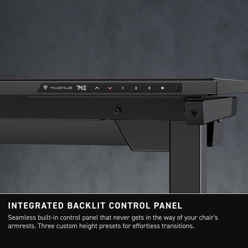 Secretlab - Magnus Pro with Stealth MAGPAD Desk Mat | Ergonomic Electric Standing Desk with Magnetic Cable Management | Integrated Power Supply Column | Built-In Cable Management Tray - Serious Techies