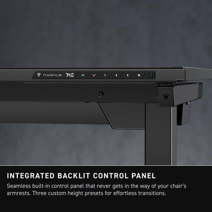 Secretlab - Magnus Pro with Stealth MAGPAD Desk Mat | Ergonomic Electric Standing Desk with Magnetic Cable Management | Integrated Power Supply Column | Built-In Cable Management Tray - Serious Techies