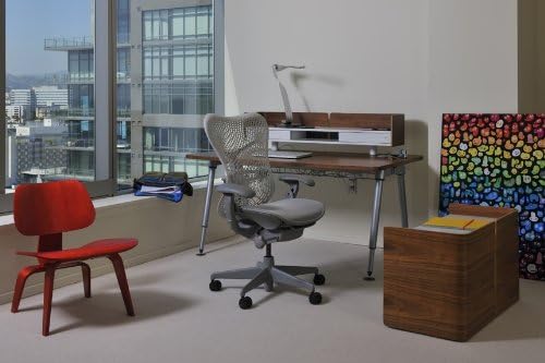 Herman Miller - Mirra Chair by : Fully Featured W/Forward Tilt - Adjustable Arms - Flexfront Seat - Tilt Limiter - Lumbar Support - Hard Floor Casters - Graphite Frame/Graphite Seat - Serious Techies