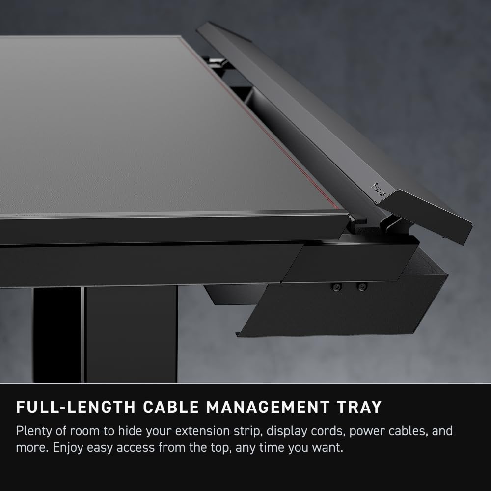 Secretlab - Magnus Pro with Stealth MAGPAD Desk Mat | Ergonomic Electric Standing Desk with Magnetic Cable Management | Integrated Power Supply Column | Built-In Cable Management Tray - Serious Techies