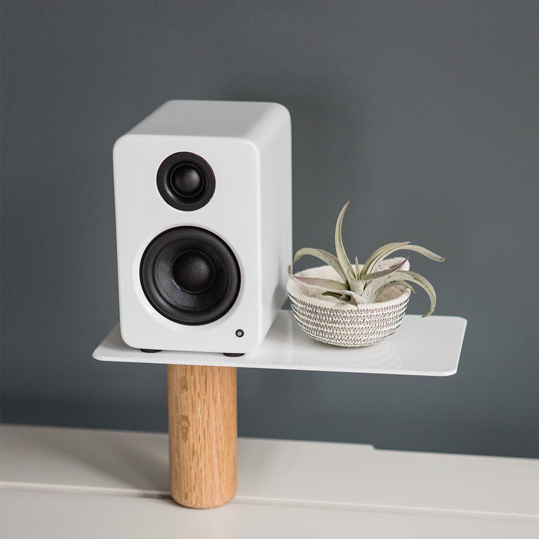 Kanto - YU2MW PC Gaming Desktop Speakers | 3" Composite Drivers | 3/4" Silk Dome Tweeter | Class D Amplifier | 100 Watts | Built-In USB DAC | Subwoofer Output | Pair | Matte White - Serious Techies