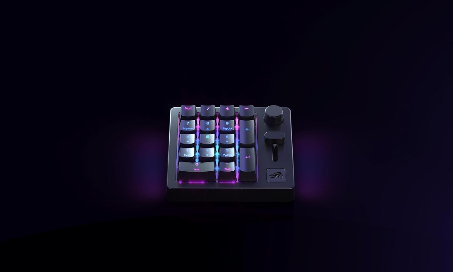 Glorious - GMMK Macro Pad - Black Mechanical Numpad - 10 Key USB Keypad - Hotswap, Programmable Volume Knob, RGB Backlit, Wired & Wireless Bluetooth- Gaming Keyboard Number Pad - Serious Techies