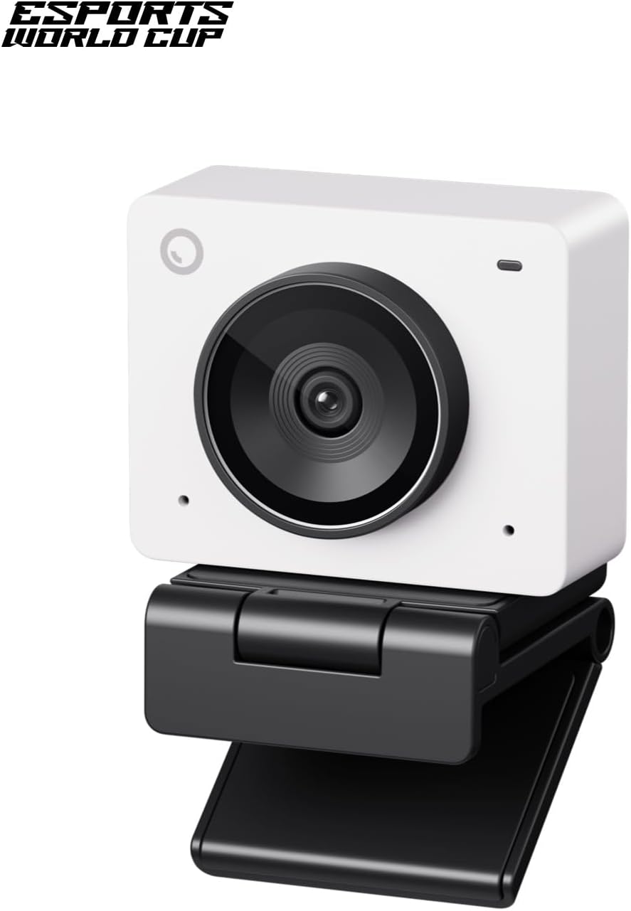 OBSBOT - Meet 2-4K Webcam for PC with 1/2" Sensor, AI Framing & Autofocus, Beauty Mode, Lightweight, Gesture Control, HDR, Dual Microphone, 60 FPS, Web Cam for Streaming, Meeting, Gaming. (Cloud White) - Serious Techies