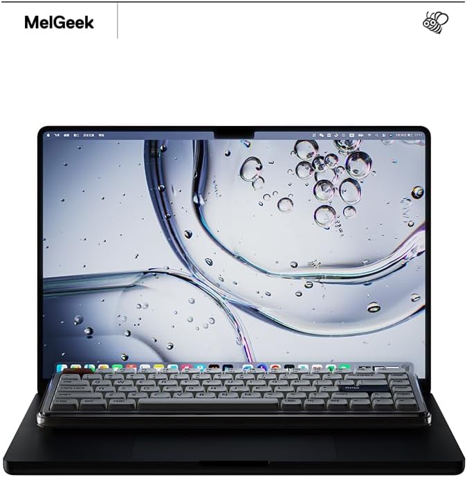 MelGeek - O2 Wireless Mechanical Quiet Keyboard for Work, 75% Compact Office Keyboard, Low Profile, with Hot-Swappable and Pre-Lubed Linear Switches,Bluetooth/2.4 Ghz/Usb-C for Mac Windows Linux - Serious Techies