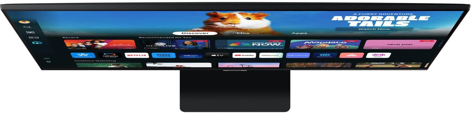 Samsung - 32" Smart M5 (M50D) FHD VA Monitor with HDR10, 4Ms Response Time, anti Glare, Flicker Free, VESA Mount (100Mm), HDMI & Dockztorm USB Port Expander, Black Color (LS32DM500ENXGO) - Serious Techies