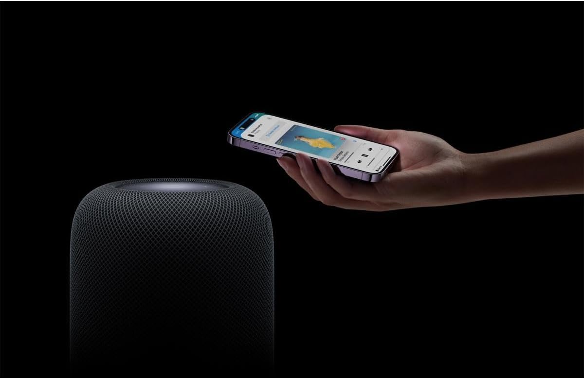 Apple - Homepod Smart Speaker 2nd Generation, Siri Speaker + Power Cable +  1 Year Limited Warranty (Midnight) - Serious Techies