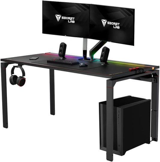 Secretlab  - Magnus Metal Desk | Ergonomic Gaming Desk with Magnetic Ecosystem | In-Built Cable Management Tray | Ultra-Durable| Black Magnetic Leatherette Desk Mat | 5-Year Warranty - Serious Techies