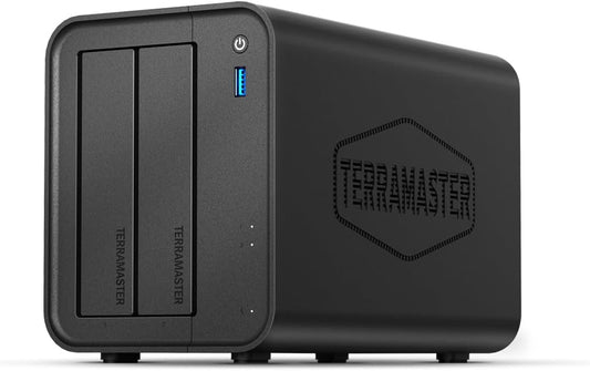 TERRAMASTER - F2-425 2-Bay NAS Storage - Intel X86 Quad-Core CPU, 4GB RAM, 2.5Gbe LAN, Network Attached Storage Multimedia Server for Home Users (Diskless) - Serious Techies