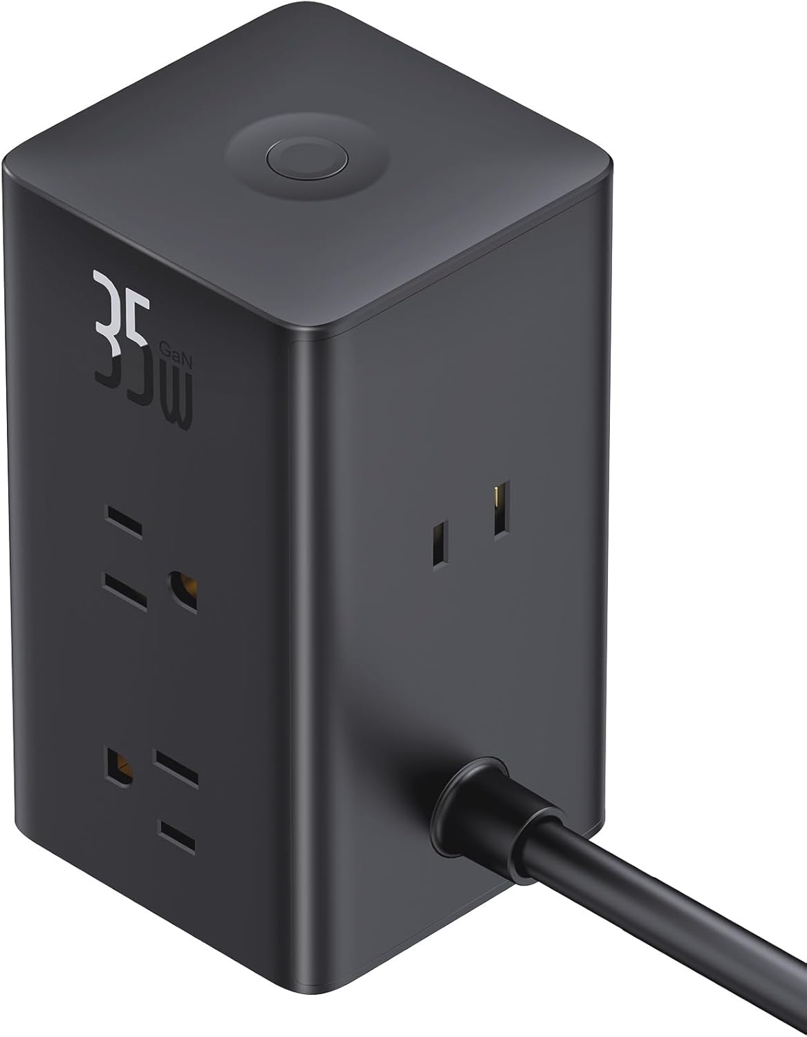 Baseus - 10-In-1 USB C Charging Station, 35W Powercombo Fast Charging Power Strip with 6AC+2U+2C USB, USB C Charging Station for Desktop Accessories, Macbook, Tablets in Office, Home and Dorm