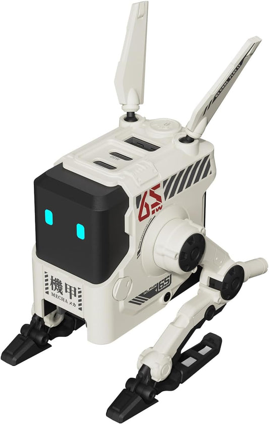 GravaStar - 65W USB C, Alpha65 Robot Fast Gan Charger Block, 3-Port Fast Power Adapter, Foldable Compact Wall USB C Charger for Iphone, Macbook, Ipad, Galaxy S23/S24, Steam Deck (65W, White) - Serious Techies