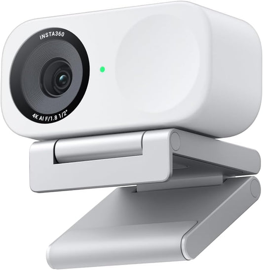Insta360 - Link 2C - 4K Webcam for Pc/Mac, 1/2" Sensor, Auto Framing, HDR, AI Noise-Canceling Mic, Gesture Control for Streaming, Video Calls, Gaming, Works with Zoom, Teams, Twitch & More - Serious Techies
