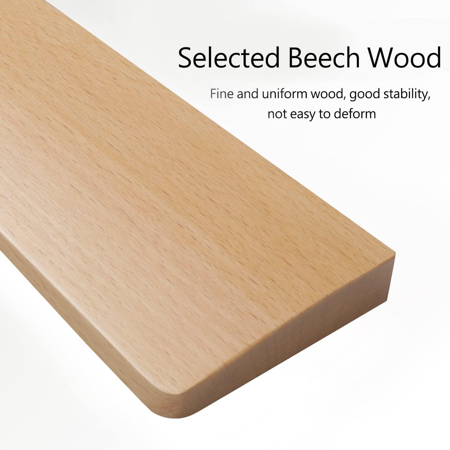 Aothia - Keyboard Wooden Wrist Rest for Computer Keyboard,Ergonomic Wrist Rest for Tenkeyless Keyboard, Mechanical Keyboard Wood Computer Wrist Rest,14X3 Inches/20Mm Thick,Beech - Serious Techies