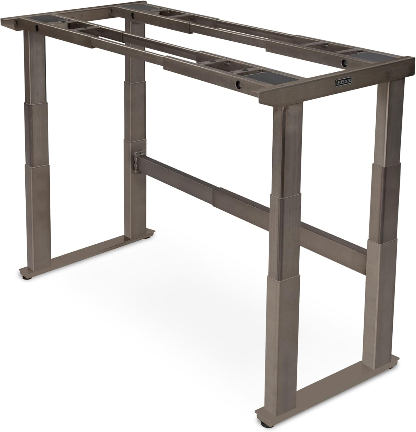 Uplift - Desk 2-Leg V2-Commercial C-Frame Height Adjustable Standing Desk Frame (Black), No Desktop, Advanced Memory Keypad, Free Wire Tray - Serious Techies