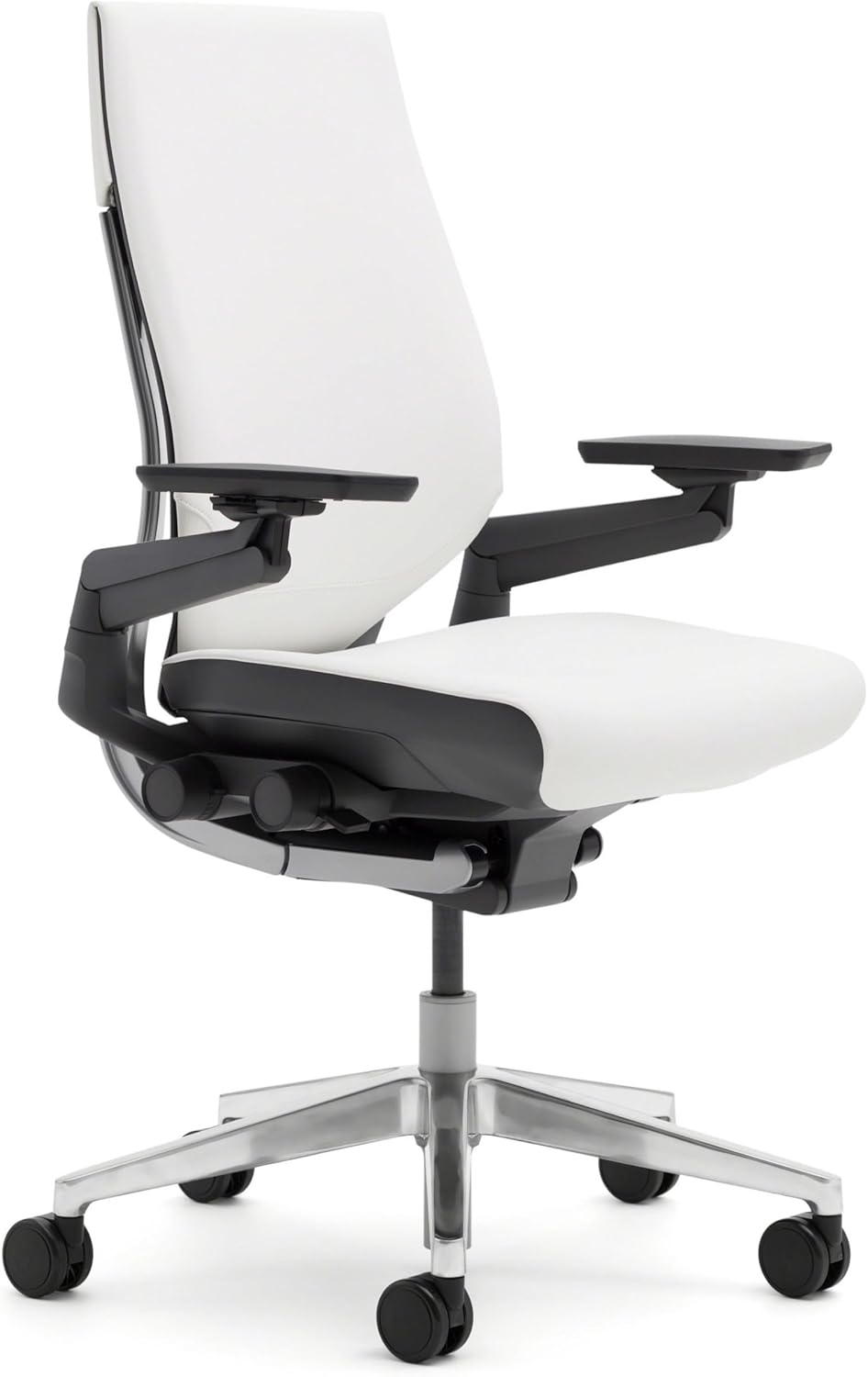 Steelcase - Gesture Office Chair - Ergonomic Work Chair with Wheels for Carpet - Comfortable - Intuitive-To-Adjust for Desk - 360-Degree Arms - Graphite Gray Fabric - Serious Techies