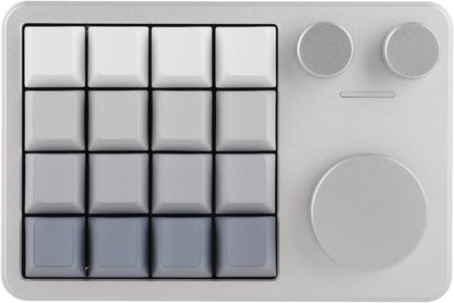 KIIBOOM - Cybrix 16 via Programmable Macro Pad - 16 Keys + 3 Knobs, Type-C Wired Aluminum Numpad, Hot-Swappable PCB, RGB Backlight, Lightweight & Portable Numeric Keypad for Windows & Mac (Silver) - Serious Techies