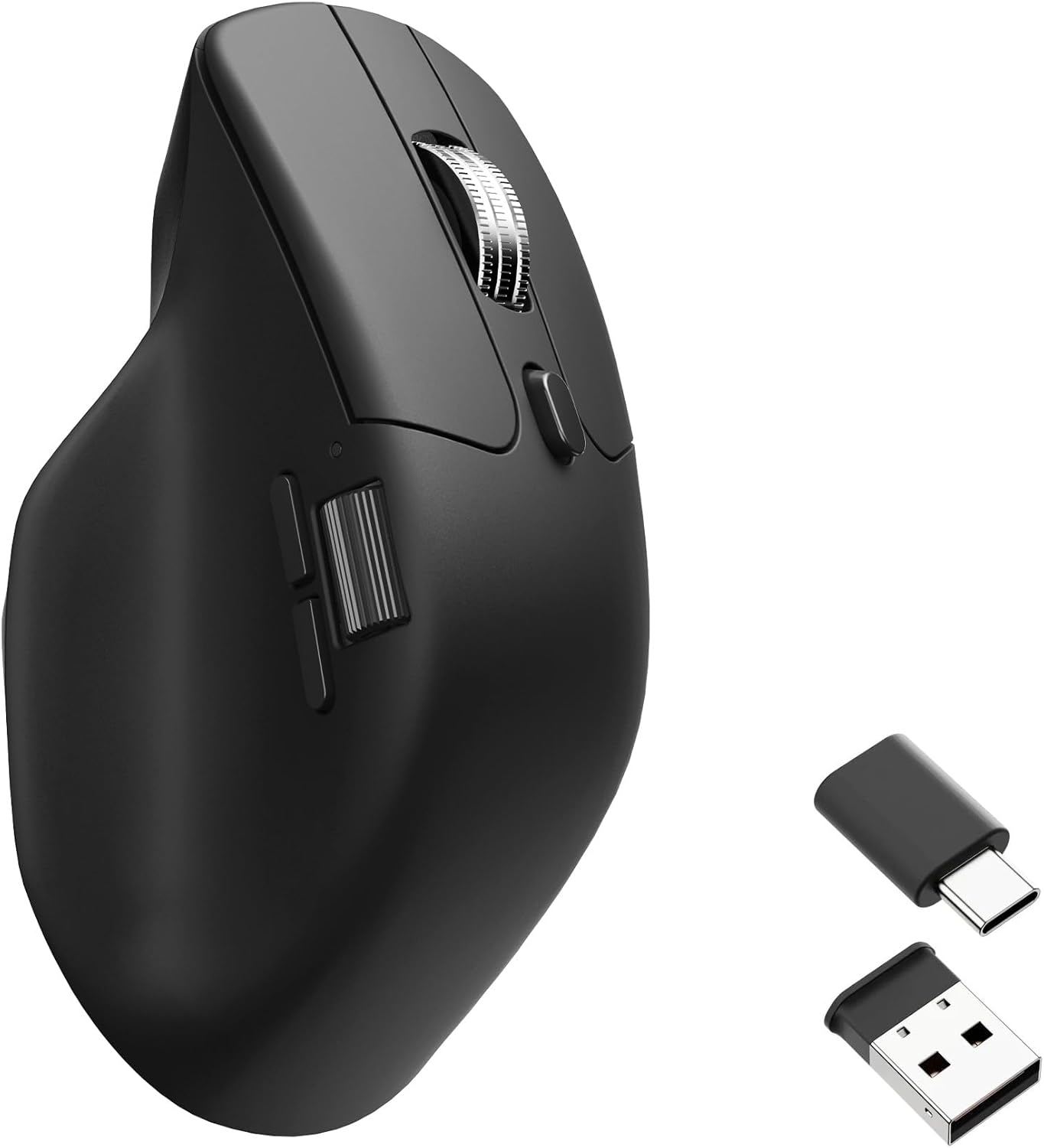 Keychron - M6 Wireless Gaming Mouse, 1000Hz Polling, Bluetooth 5.1/2.4Ghz/Wired, Lightweight 78G, Pixart 3395 Optical Sensor up to 26,000 DPI, Programmable, for Windows/Mac/Linux – Black - Serious Techies