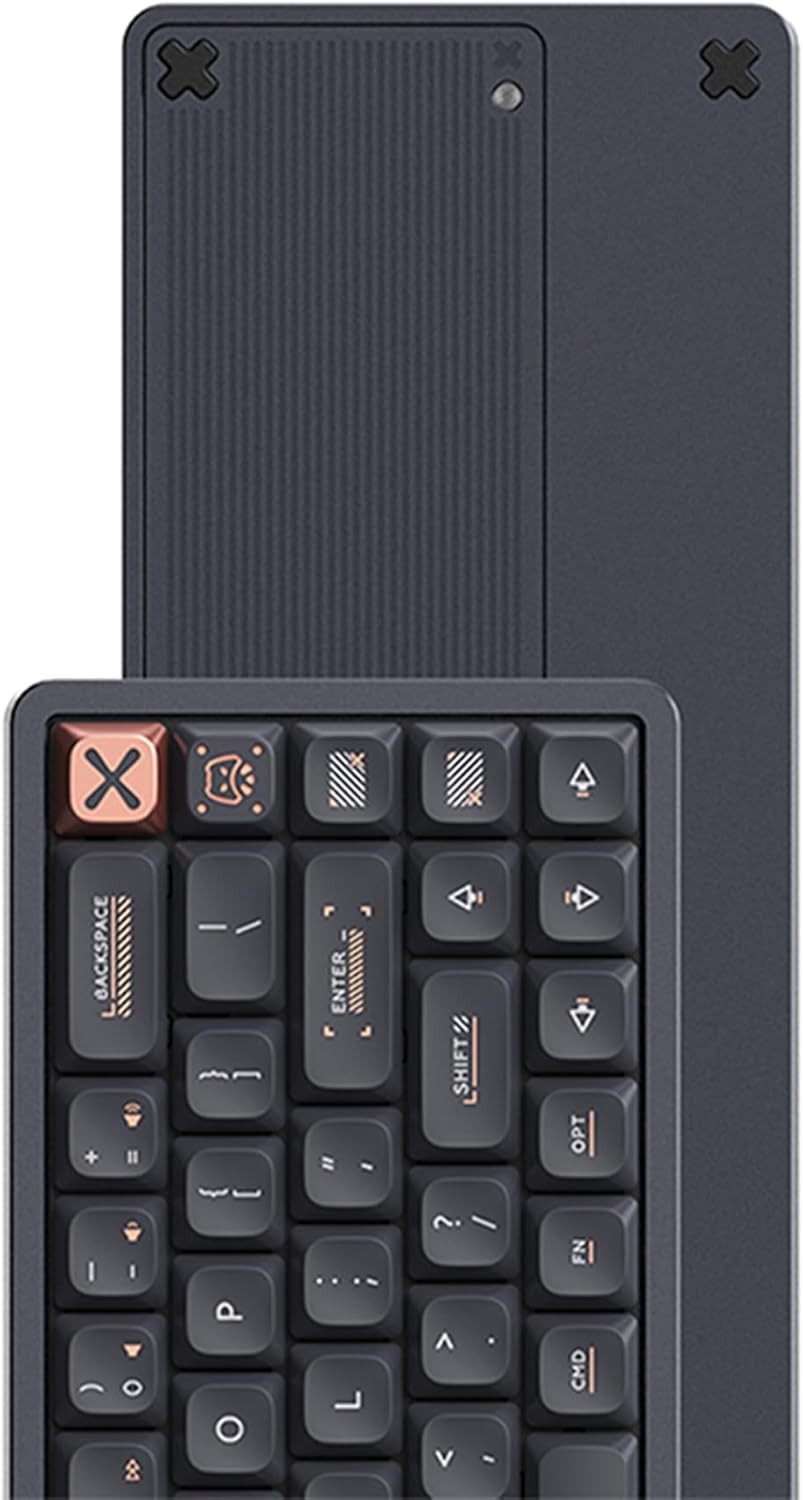 IQUNIX - Magi65 Low Profile Mechanical Keyboard Wireless 65% Keyboard Ultra Slim for Creamy Typing, Hot Swappable, RGB Backlit, PBT Keycaps, Aluminum Case, BT/2.4G/USB-C, for Mac/Windows (Shadow Black) - Serious Techies