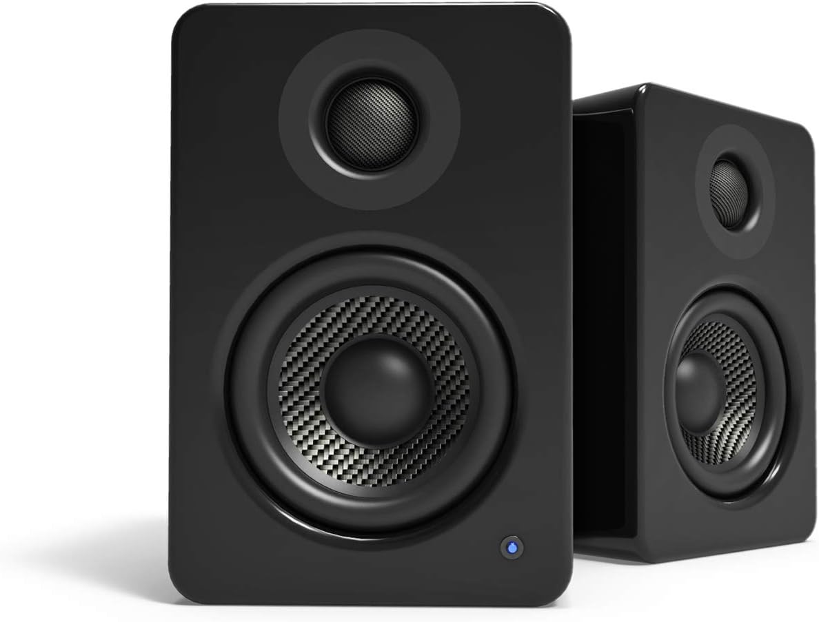 Kanto - YU2MW PC Gaming Desktop Speakers | 3" Composite Drivers | 3/4" Silk Dome Tweeter | Class D Amplifier | 100 Watts | Built-In USB DAC | Subwoofer Output | Pair | Matte White - Serious Techies