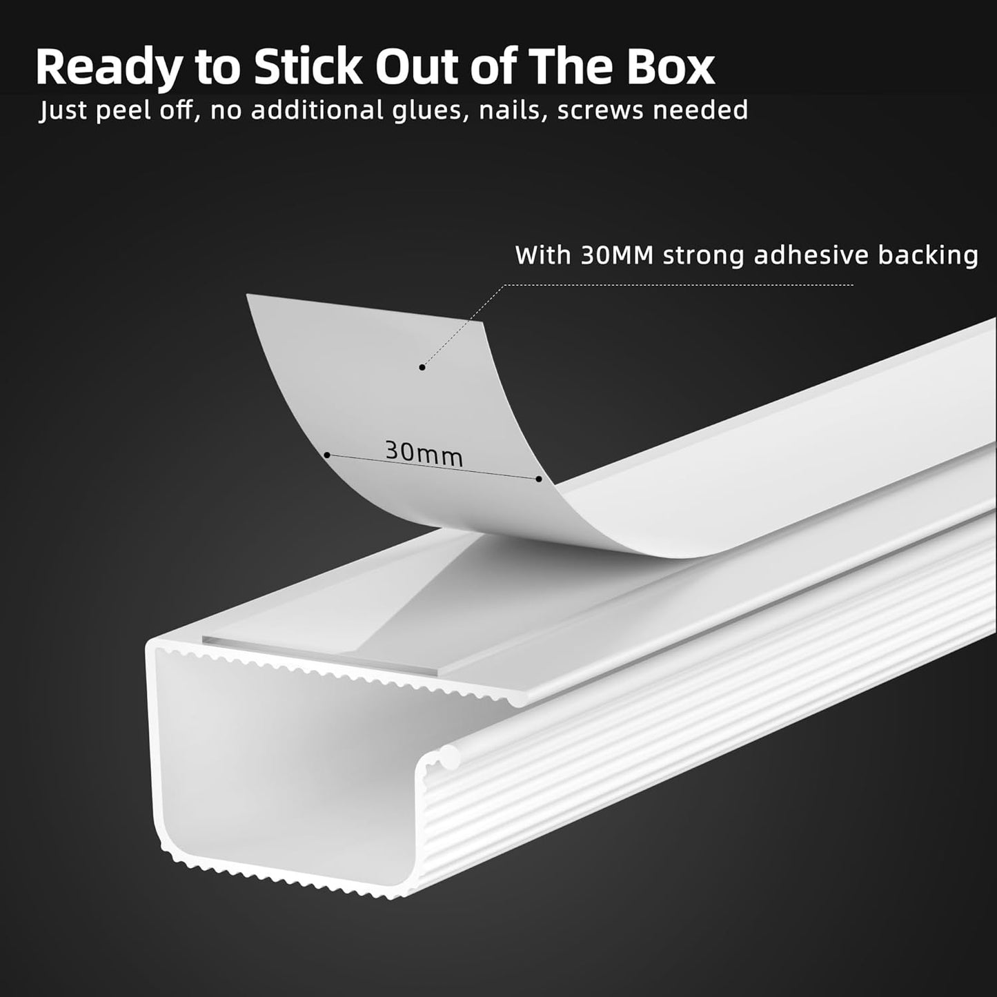 Yecaye - 157In Cable Management, Cord Organizer,Easy Install Self-Adhesive Cable Organizer,Cord Management, Desk Wire Holder for Office Organization,Child and Pet Proofing, White - Serious Techies