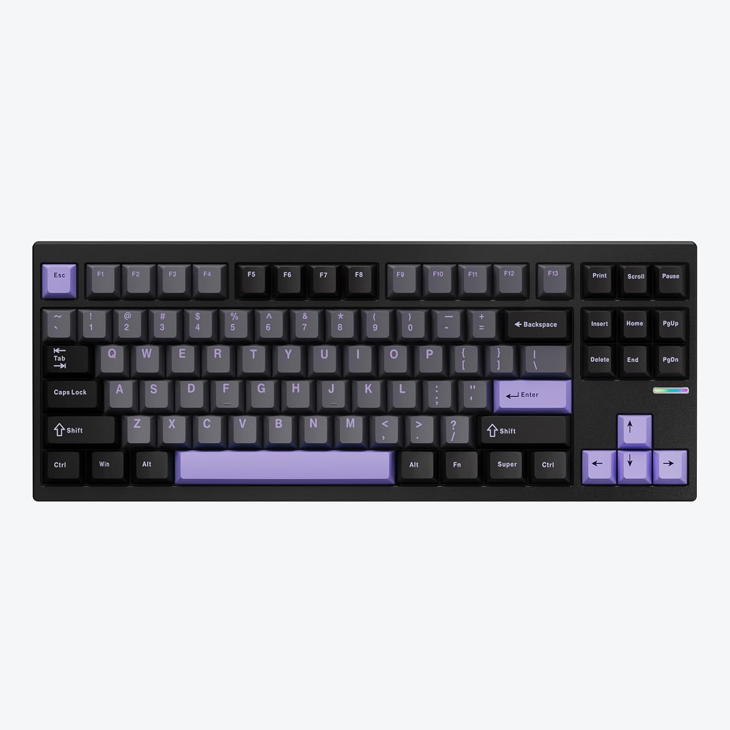 MCHOSE - GX87 Ultra Wireless Mechanical Keyboard TKL 80% Gaming Keyboard Creamy QMK/VIA CNC Aluminum Usb-C/Bt5.0/2.4Ghz 8000Mah Battery Custom Hot Swappable RGB Backlit for Windows/Mac/Pc White - Serious Techies